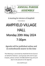 Notice of Annual Parish Assembly 2024