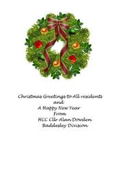 Season's Greetings from County Councillor Alan Dowden
