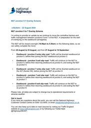 National Highways' updates on M27 J5-7